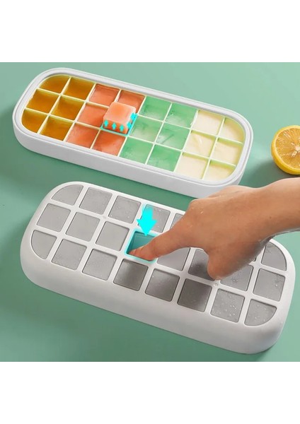 Yeşil Ecoco 24/ızgara Silikon Dondurma Kalıp Buz Küpü Tepsi Popsicle Varil Diy Kalıp Tatlı Dondurma Kalıp ile (Yurt Dışından)