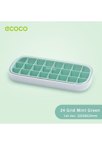 Yeşil Ecoco 24/ızgara Silikon Dondurma Kalıp Buz Küpü Tepsi Popsicle Varil Diy Kalıp Tatlı Dondurma Kalıp ile (Yurt Dışından)