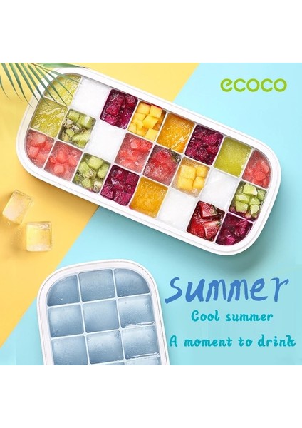 Yeşil Ecoco 24/ızgara Silikon Dondurma Kalıp Buz Küpü Tepsi Popsicle Varil Diy Kalıp Tatlı Dondurma Kalıp ile (Yurt Dışından)