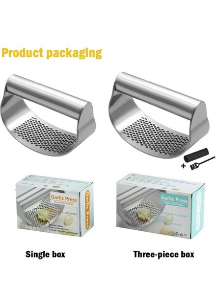 Açık Sarı Paslanmaz Çelik Sarımsak Presi Sarımsak Presi Haddeleme Araçları Öğütücü Kavisli Yüzey Kıyma Ezici Dayanıklı Ev Mutfak Pişirme Uygulaması (Yurt Dışından) fırsatları