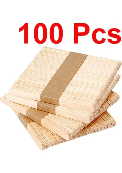 100 Adet Upors 50/100 Adet/takım Doğal Ahşap Dondurma Çubukları 11.4 cm Uzunluk Ahşap El Sanatları Pop Dondurma Çubukları Dondurma Çubukları Lolly Çubukları (Yurt Dışından)