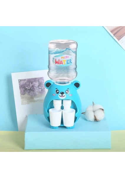 Mavi Ayı Yeni Mini Su Sebili Bebek Oyuncak Içme Suyu El Basın Su Şişesi Pompası Soğutucu Gerçekçi Sevimli Çocuk Cosplay Sahne (Yurt Dışından)