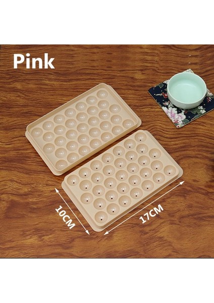 PINK-17X10CM 4 Adet 33 Buz Kozası Hokeyi Pp Kalıp Dondurulmuş Viski Topu Popsicle Buz Küpü Tepsi Kutusu Lolipop Hediye Yapımı Mutfak Aletleri Aksesuarları (Yurt Dışından)