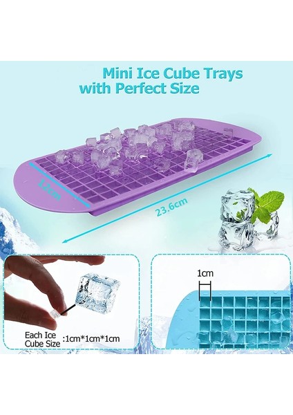 Kırmızı Lmetjma Silikon Mini Buz Küpü Tepsileri 160 Ezilmiş Buz Küpü Kalıpları Kolay Bırakma Küçük Buz Küpü Soğutma Viski Kokteyli JT42 (Yurt Dışından) indirimleri