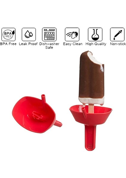 Yeşil 4 Adet 4 Adet Damlama Geçirmez Popsicle Rafı Dökülmeye Dayanıklı Buz Pop Tutucu Saman Takım Elbise Farklı Dondurma Çubukları Çocuklar Dondurulmuş Ikramlar Tutucu (Yurt Dışından)