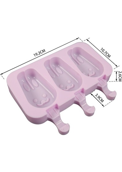 F Silikon Dondurma Kalıp Kapaklı El Yapımı Çevre Dostu Popsicle Mousse Tatlı Dondurucu Suyu Buz Küpü Tepsi Varil Maker Kalıp (Yurt Dışından)