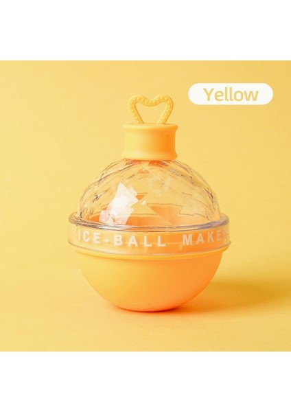 Sarı 1 Adet Buz Topu Kalıpları Gıda Sınıfı Silikon Buz Küpü Kalıpları Şeker Renk Buz Küreleri Buz Topu Makinesi Viski ve Kokteyl Buz Küpü Kalıp 2023 (Yurt Dışından)