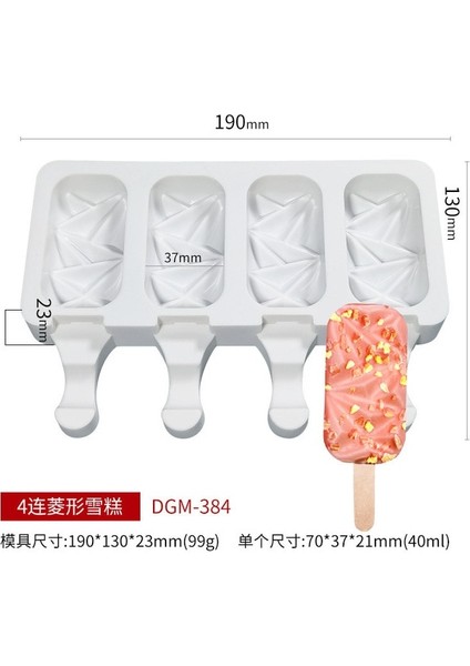 Stil 9 Dıy El Yapımı Silikon Dondurma Kalıp Çevre Dostu Popsicle Kalıp Mus Tatlı Dondurucu Suyu Buz Küpü Tepsi Varil Yapımcısı Kalıp (Yurt Dışından)