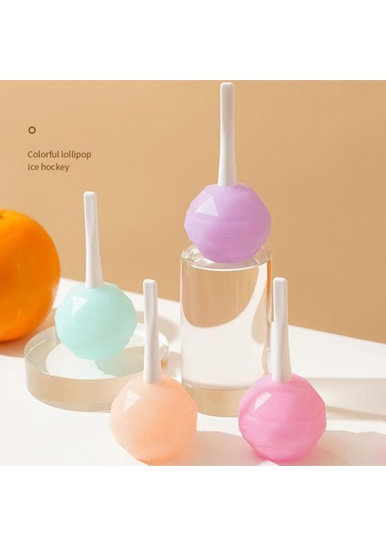 Turuncu Dayanıklı Buz Kalıbı Soğuğa Dayanıklı Buz Topu Kalıbı Gıda Sınıfı Buz Yapma Lolipop Çikolatalı Kek Pişirme Buz Tepsisi (Yurt Dışından) fırsatları