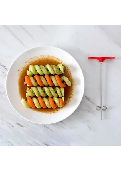 Bir Sebze Spiral Bıçak Patates Havuç Salatalık Kıyıcı Kolay Spiral Vida Dilimleme Kesici Spiralizer Mutfak Aksesuarları Alet (Yurt Dışından) fırsatları