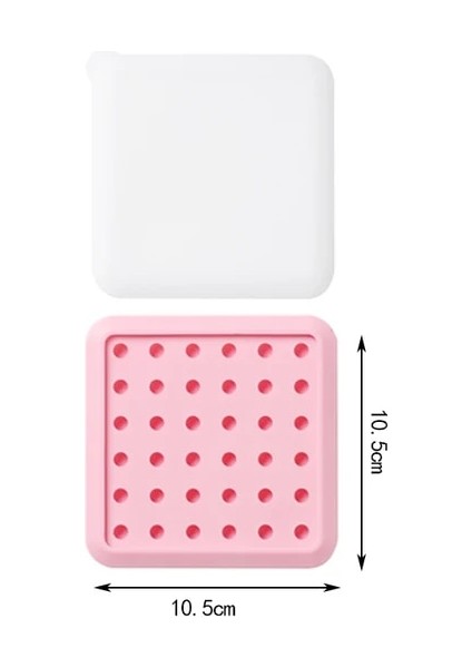Pembe 0.8 cm 36 Delik Ev Yapımı Mini Buz Hokeyi Kalıp Kapaklı Ev Mutfak Eşyaları Çikolata Inci Akış Kalp Dolum Kalıp Topu Kalıp Çikolata Kalıp (Yurt Dışından)