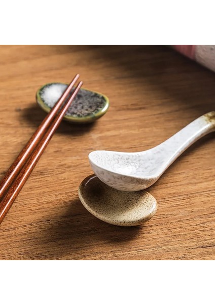 11 Retro Çubuklarını Standı Seramik Kaşık Çatal Bıçak Dayanağı Tutucu Japon Tarzı Mutfak Restoran Yemek Dekorasyon Sofra Rafı (Yurt Dışından) indirimleri
