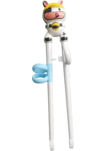 A-Inek 1 Çift Bebek Öğrenme Eğitim Çubuklarını Karikatür Hayvan Acemi Çubuk Sofra Çocuk Yeme Eğitimi Yardımcı Bebek Araçları (Yurt Dışından)