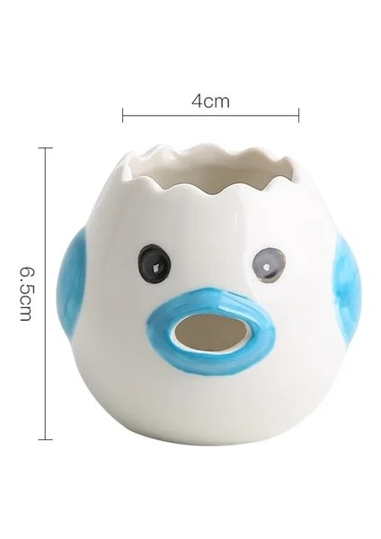 Mavi Kawaii Civciv Yumurta Ayırıcı Yaratıcı Seramik Yumurta Bölücü Yumurta Sarısı Ayırıcı Sevimli Yumurta Sıvı Filtresi Mutfak Tedarik Pişirme Gereçleri (Yurt Dışından)