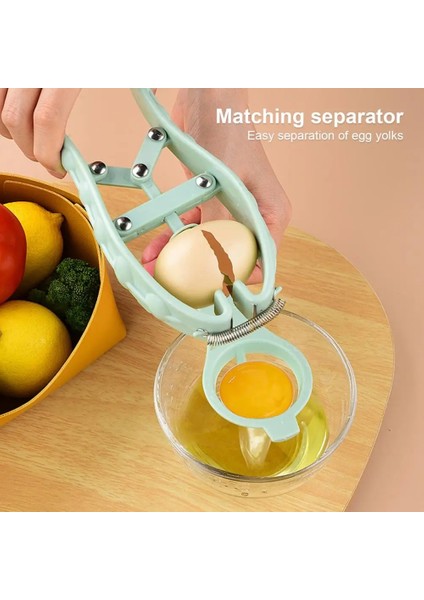 Mavi 2 Adet/takım Bahar Tasarım Manuel Yumurta Açacağı Ergonomik Saplı Sarısı Yumurta Beyaz Ayırıcı Aracı Mutfak Gereçleri (Yurt Dışından) fırsatları