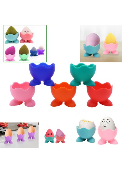 B Silikon Tozu Puf Yumurta Bardak Yaratıcı Silikon Yumurtalık Tutucu Kazan Tutucu Yumurta Bardak Mutfak Pişirme Araçları Yumurta Aksesuarları (Yurt Dışından) modelleri