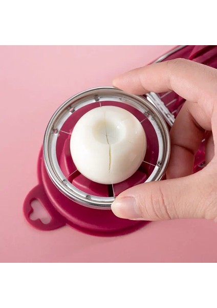 Sert Haşlanmış Yumurtalar Için Paslanmaz Çelik Telli Kırmızı Yumurta Kesici Dilimleme, Çilek Için 2'si 1 Arada Paslanmaz Çelik Dilimleme Kesici (Yurt Dışından) modelleri