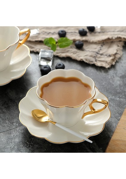 Beyaz Seramik Zarif Çiçek Kemik Çini Kahve Fincanı Fincan Tabağı Seti Beyaz Porselen Phnom Penh Ofis Çay Fincanı Ev Cafe Espresso Fincanı (Yurt Dışından) fiyatları