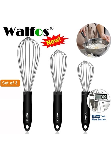 8.3 Inç Walfos Paslanmaz Çelik Blender Tel Çırpma Seti Mutfak Aracı Manuel Çırpma Süt Tereyağı Blender (Yurt Dışından) fiyatları