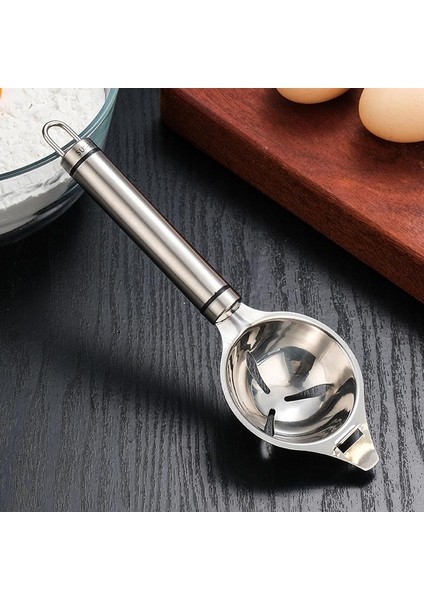 Bir Yumurta Boyunduruk Ayırıcı Metal Yumurta Beyaz Bölücü Süzgeç Paslanmaz Çelik Yumurta Sarısı Ayırma Aracı Ev Mutfak Yumurta Ayırma Gadget'ı (Yurt Dışından) fırsatları
