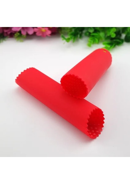 Kırmızı Silikon Sarımsak Soyucu Kolay Kullanışlı Mutfak Meyve ve Sebze Araçları Tüp Sarımsak Striptizci Toksik Olmayan Güvenlik Gadget'ı (Yurt Dışından)