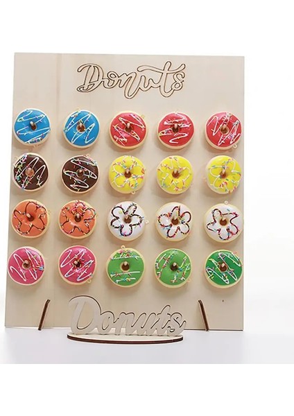 Bir Donut Tutucu Benzersiz Tasarım Donut Teşhir Standı Hafif Depolama Donuts Pratik Parti Dekoru Donut Teşhir Standı (Yurt Dışından)
