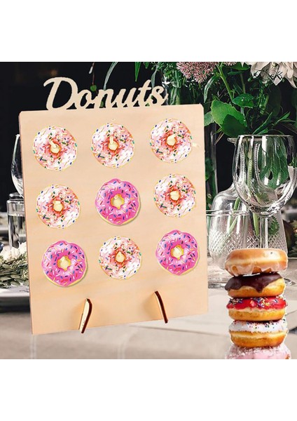 Bir Donut Tutucu Benzersiz Tasarım Donut Teşhir Standı Hafif Depolama Donuts Pratik Parti Dekoru Donut Teşhir Standı (Yurt Dışından)