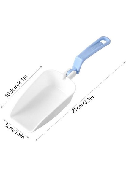 Mavi Buz Kepçe Buz Makinesi Katlanabilir Uygun Uzun Saplı Gıda Sınıfı Abs Malzeme Şeker Fındık Aperatifler Kepçe Mutfak Aletleri (Yurt Dışından)