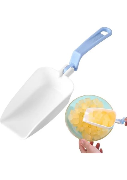 Mavi Buz Kepçe Buz Makinesi Katlanabilir Uygun Uzun Saplı Gıda Sınıfı Abs Malzeme Şeker Fındık Aperatifler Kepçe Mutfak Aletleri (Yurt Dışından) indirimleri