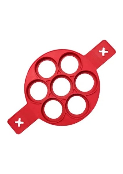 1 Adet Silikon Yapışmaz Fantastik Yedi Delikli Yumurta Gözleme Yapımcısı Halka Mutfak Pişirme Omlet Kalıpları Flip Ocak Yumurta Halkası Kalıp (Yurt Dışından)