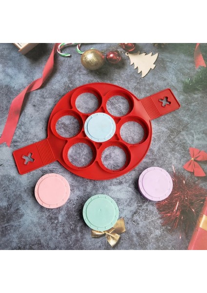 1 Adet Silikon Yapışmaz Fantastik Yedi Delikli Yumurta Gözleme Yapımcısı Halka Mutfak Pişirme Omlet Kalıpları Flip Ocak Yumurta Halkası Kalıp (Yurt Dışından) modelleri