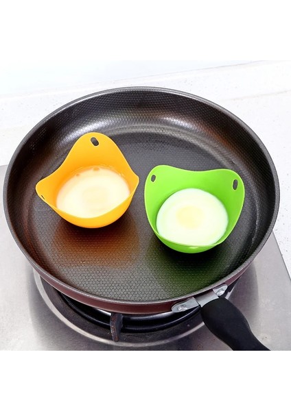 Mavi 2 Adet/paket Tencere Kalıp Poşe Yumurta Çapı 9 cm Yumurta Araçları Yumurta Kaçak Avcı Mutfak Fincan Silikon Haşlanmış Pişirme Aşçı Kaçak Avcı (Yurt Dışından)