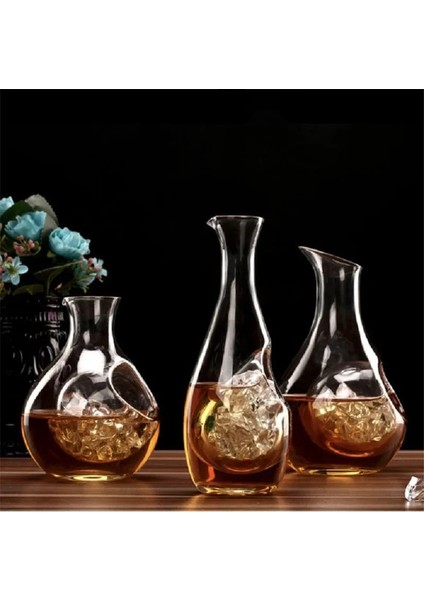 156ML Cam Japonya Kristal Buz Şişesi Cam Şarap Şişesi Hamster Yuva Soğutma Odası Delik Sake Cam Bira Soğutucu Şarap Dağıtıcı Sürahi Sürahi (Yurt Dışından) fiyatları