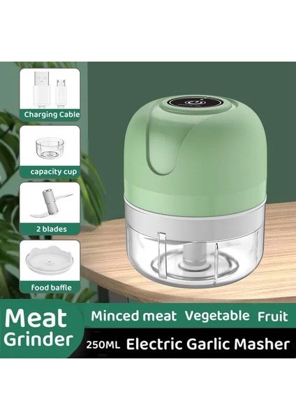 100 ml Sarımsak Kırıcı Rende Basın Dicer Gıda Işlemcileri Elektrikli Öğütücü Kıyıcı Kıyma Makinesi Mini Sarımsak Blender Mutfak Aksesuarları (Yurt Dışından)