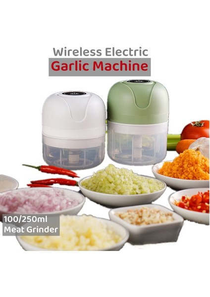 100 ml Sarımsak Kırıcı Rende Basın Dicer Gıda Işlemcileri Elektrikli Öğütücü Kıyıcı Kıyma Makinesi Mini Sarımsak Blender Mutfak Aksesuarları (Yurt Dışından) fiyatları