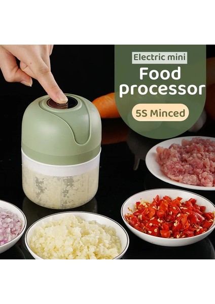 100 ml Sarımsak Kırıcı Rende Basın Dicer Gıda Işlemcileri Elektrikli Öğütücü Kıyıcı Kıyma Makinesi Mini Sarımsak Blender Mutfak Aksesuarları (Yurt Dışından) fırsatları