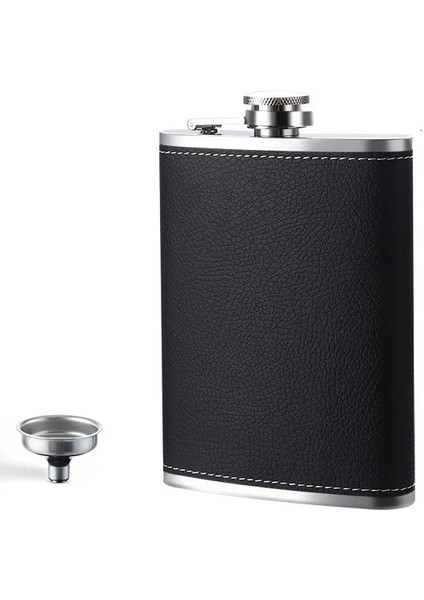 8oz Flask Huni 7oz 8oz Cep Cep Şişesi Pu Deri Kaplı Küçük Paslanmaz Çelik Şarap Pot Alkol Taşınabilir Viski Flagon Erkekler Hediye (Yurt Dışından)