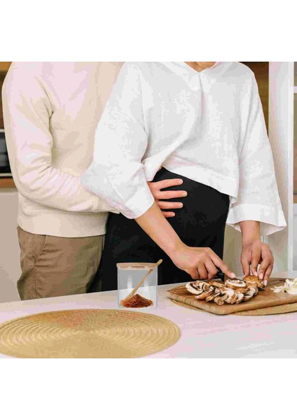 Gösterildiği Gibi Cam Kavanoz Baharat Kutusu Kavanoz Çeşni Kavanoz Kaşık Kapak Seti (Yurt Dışından) modelleri