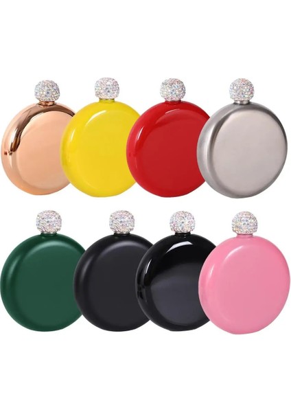 F Likör Cep Şişesi Bayan Taşınabilir Şarap Sürahisi Paslanmaz Çelik Alkol Şişesi Yaratıcı Kristal Kapaklı Drinkware Şişe Yenilik Cep Şişesi (Yurt Dışından) fiyatları