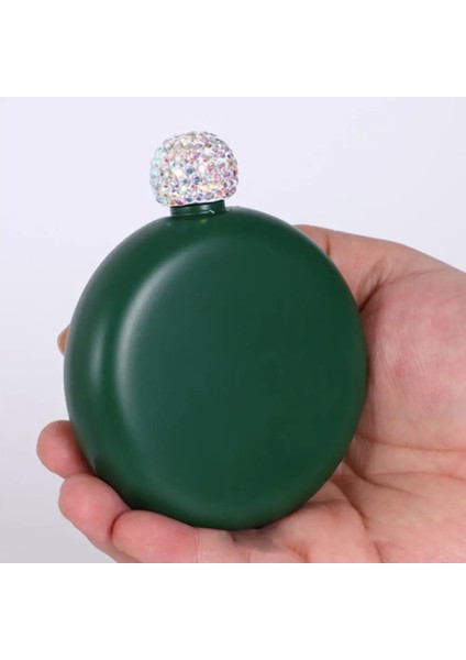 F Likör Cep Şişesi Bayan Taşınabilir Şarap Sürahisi Paslanmaz Çelik Alkol Şişesi Yaratıcı Kristal Kapaklı Drinkware Şişe Yenilik Cep Şişesi (Yurt Dışından) modelleri