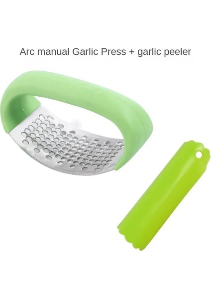 08 2 Adet 1/2 Adet Paslanmaz Çelik Sarımsak Presi Manuel Sarımsak Kıyma Makinesi Doğrama Tüpü Sarımsak Striptizci Meyve Sebze Araçları Mutfak Gadget (Yurt Dışından)