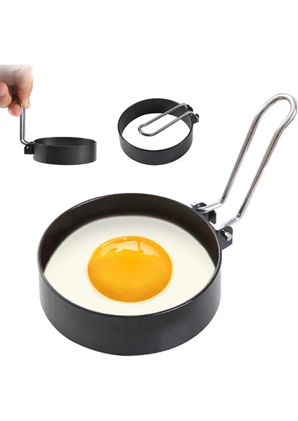 Gümüş Kızarmış Yumurta Şekillendirici Haşlanmış Yumurta Modeli Pişirme Aracı Gözleme Halka Kalıp Mutfak Aracı Yuvarlak Kızarmış Yumurta Makinesi Paslanmaz Çelik Yapışmaz (Yurt Dışından)