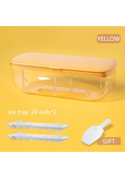2 Ice Cube Tepsi Seti Yeni Silikon Buz Kalıbı ve Saklama Kutusu 2'si 1 Arada Ice Cube Tepsi Yapımı Kalıp Kutusu Maker Bar Mutfak Aksesuarları Mutfak Eşyaları Ev Aletleri (Yurt Dışından)