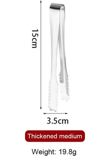 15CM Şeker Düşmeye Dayanıklı Gümüş Klip Paslanmaz Çelik Buz Kelepçesi Yüksek Kaliteli Tarak Şekli Mini Yiyecek Maşası Bar Tutucu (Yurt Dışından) fırsatları