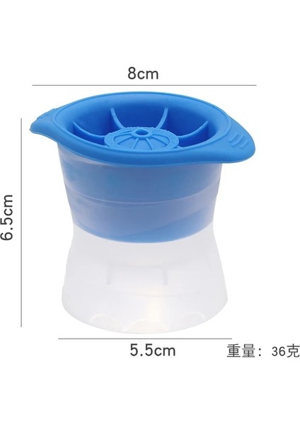 Mavi 8 cm Viski Yuvarlak Buz Küpü Makinesi Silikon Top Şekli Küresel Buz Küpü Kalıp Makinesi Hızlı Dondurucu Buz Kalıp Tepsisi Mutfak Aletleri (Yurt Dışından) fiyatları