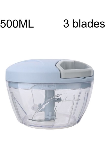 500 ml Mavi 500/900 ml Manuel Et Kıyma Sarımsak Kıyıcı Döndür Sarımsak Presi Kırıcı Sebze Soğan Kesici Mutfak Pişirme Aksesuarları (Yurt Dışından)