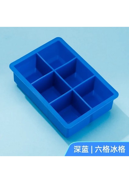 6 Izgara Kapaksız 6 Izgara Buz Kalıbı Buz Için Silikon Kalıp Büyük Buz Küpü Kalıp Büyük Kare Buz Küpü Makinesi Kokteyl Viski Bar Aracı Mutfak Aletleri (Yurt Dışından)