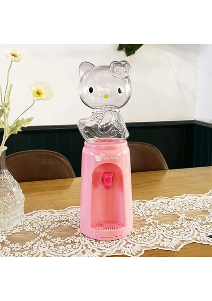 B 14.5MX45CM Sanrio Mini Su Sebili Hello Kitty Karikatür Içecek Sebili Yetişkinler Için Musluklu Çocuklar Büyük Kapasiteli 2000ML Su Makinesi (Yurt Dışından)