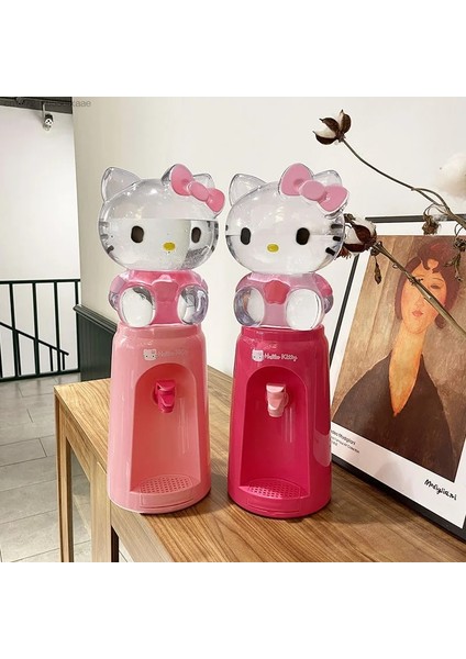 B 14.5MX45CM Sanrio Mini Su Sebili Hello Kitty Karikatür Içecek Sebili Yetişkinler Için Musluklu Çocuklar Büyük Kapasiteli 2000ML Su Makinesi (Yurt Dışından) fırsatları