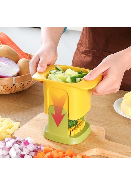 Beyaz Doğrama ve Kesme Artefakt Çok Fonksiyonlu Paslanmaz Çelik Sebze Havuç Salatalık Patates Kızartması Araçları Mutfak Aksesuarları (Yurt Dışından) fırsatları